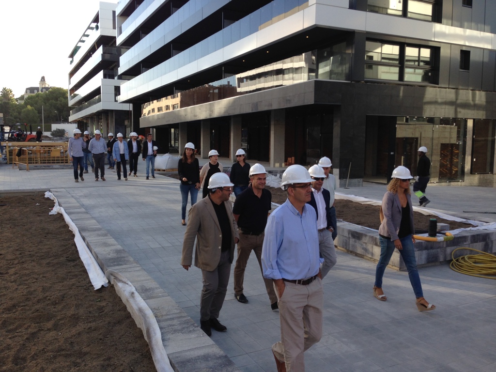 Visita d'obres a l'Illa Centre.