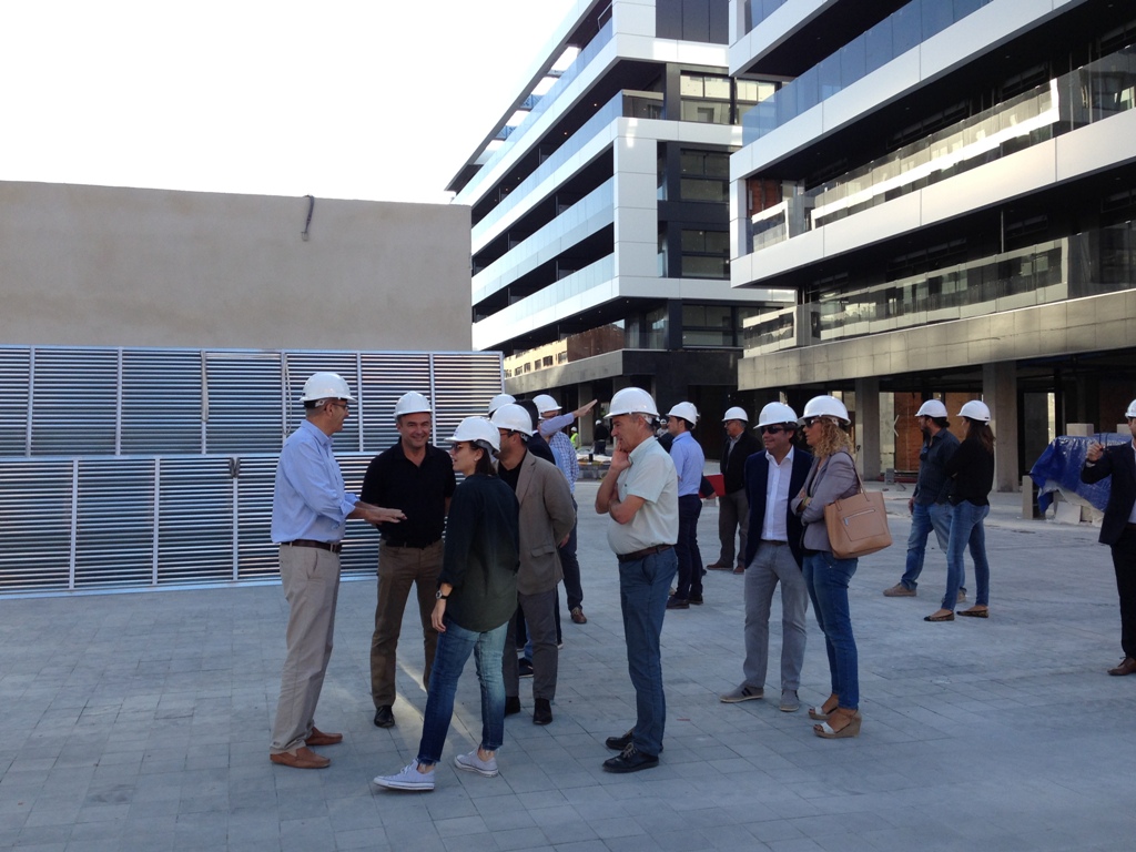Visita d'obres a l'Illa Centre.