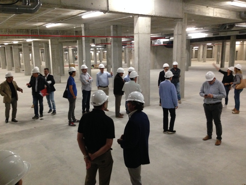 Visita d'obres a l'Illa Centre.