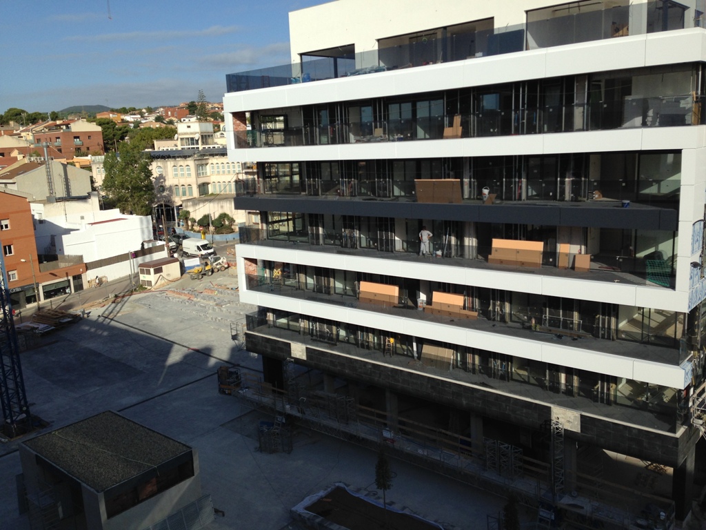 Visita d'obres a l'Illa Centre.