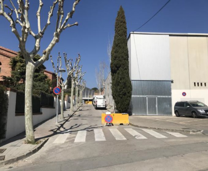 Tram del carrer de la Ciutat de Sant Sebastià que es reurbanitza.