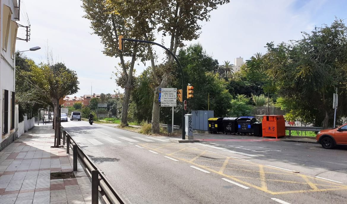 Obres per millorar la seguretat viària a la carretera d'Alella