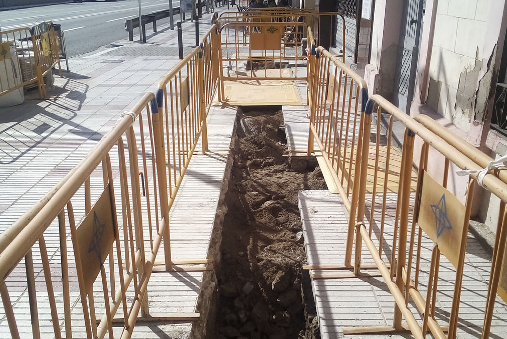 Obres de millora al carrer de Mossèn Jacint Verdaguer
