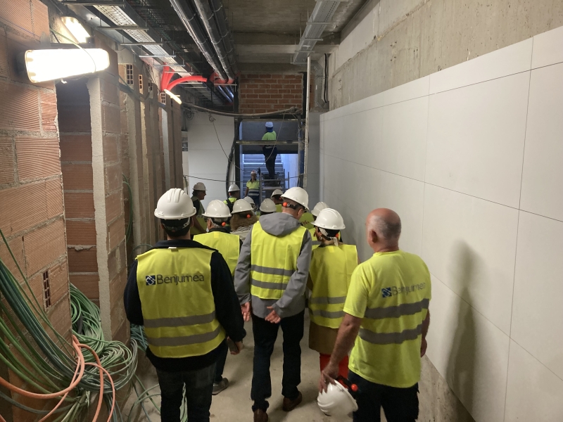 Visita d'obra a la nova estació d'Ocata de Renfe Rodalies.